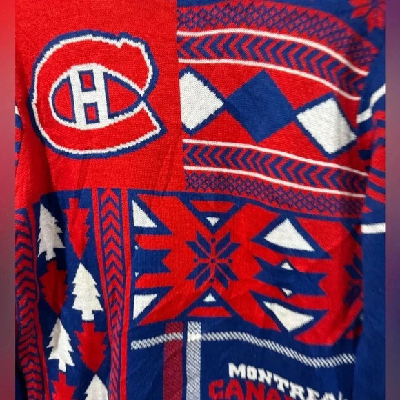 Montreal Canadiens Official NHL  Ugly Sweater - HOLIDAY Christmas - Picture 4 of 7